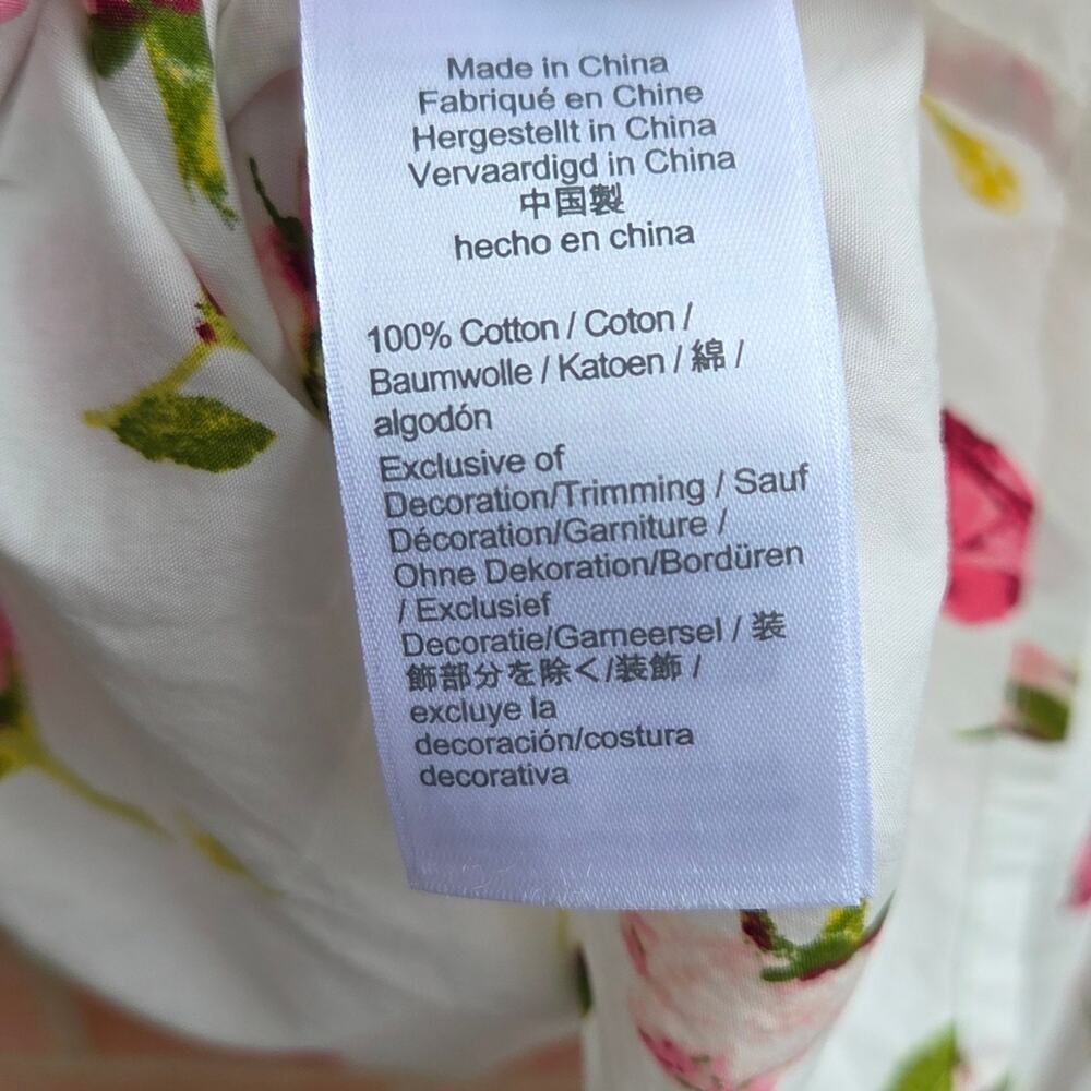 J. Crew Smocked cotton poplin sleep dress in rosebud floral Medium - Picture 6 of 7
